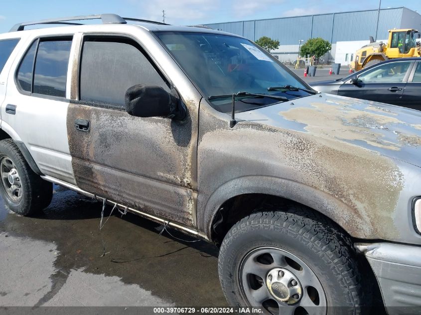 2002 Isuzu Rodeo Ls 3.2L V6/Lse 3.2L V6/S 3.2L V6 VIN: 4S2CK58W124316701 Lot: 39706729