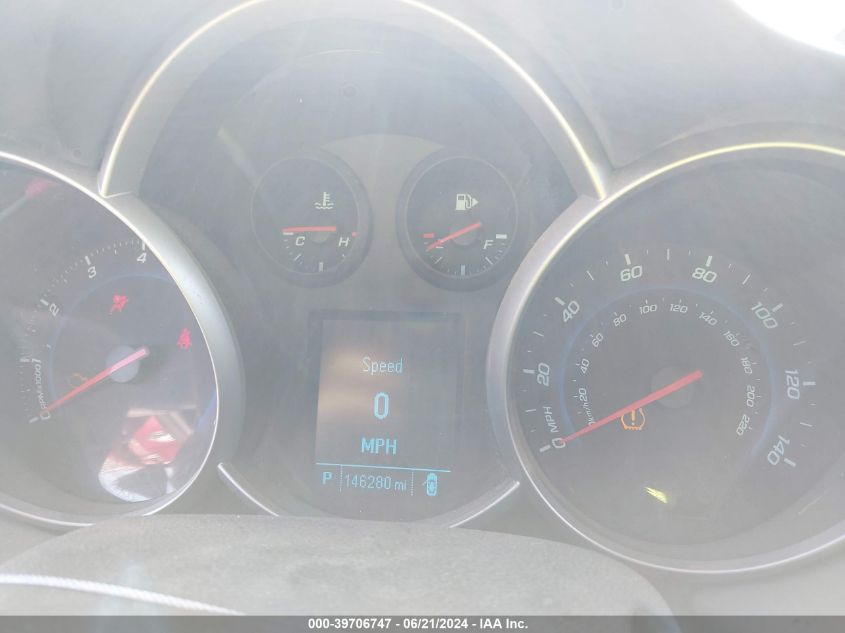 2012 Chevrolet Cruze Lt VIN: 1G1PE5SC7C7234502 Lot: 39706747