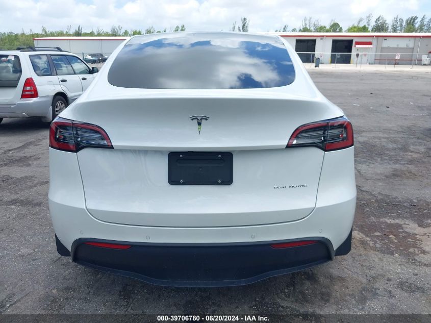 2021 Tesla Model Y Long Range Dual Motor All-Wheel Drive VIN: 5YJYGDEE6MF173765 Lot: 39706780