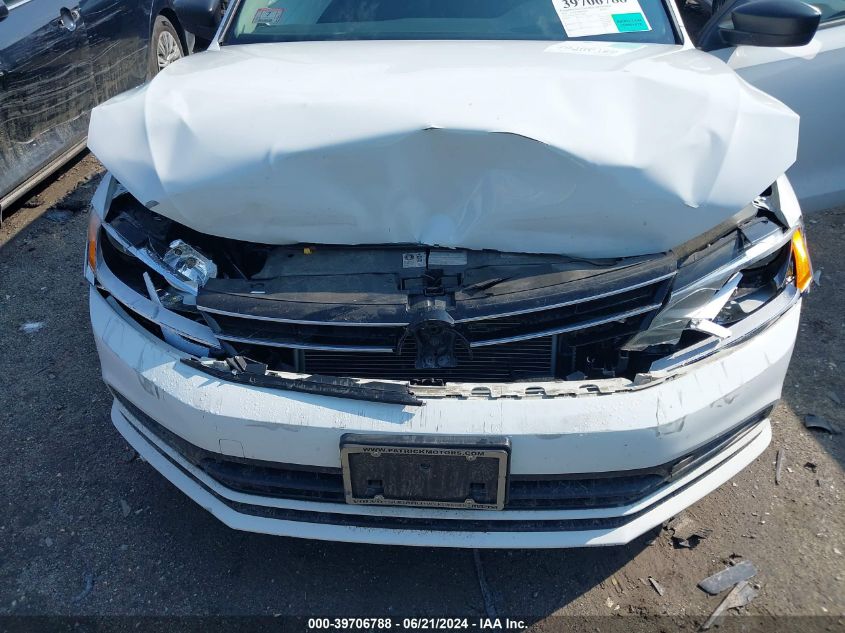 2016 Volkswagen Jetta S VIN: 3VW267AJ8GM390602 Lot: 39706788