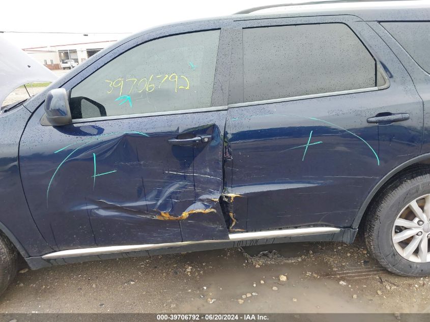 2014 Dodge Durango Sxt VIN: 1C4RDJAG3EC595140 Lot: 39706792