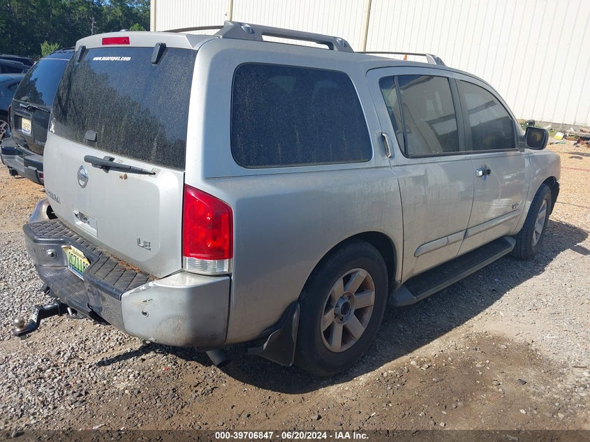 2006 Nissan Armada Le VIN: 5N1AA08A16N735558 Lot: 39706847