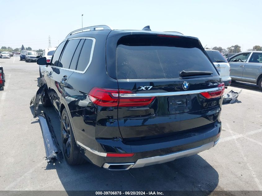 2019 BMW X7 xDrive40I VIN: 5UXCW2C56KL082184 Lot: 39706875