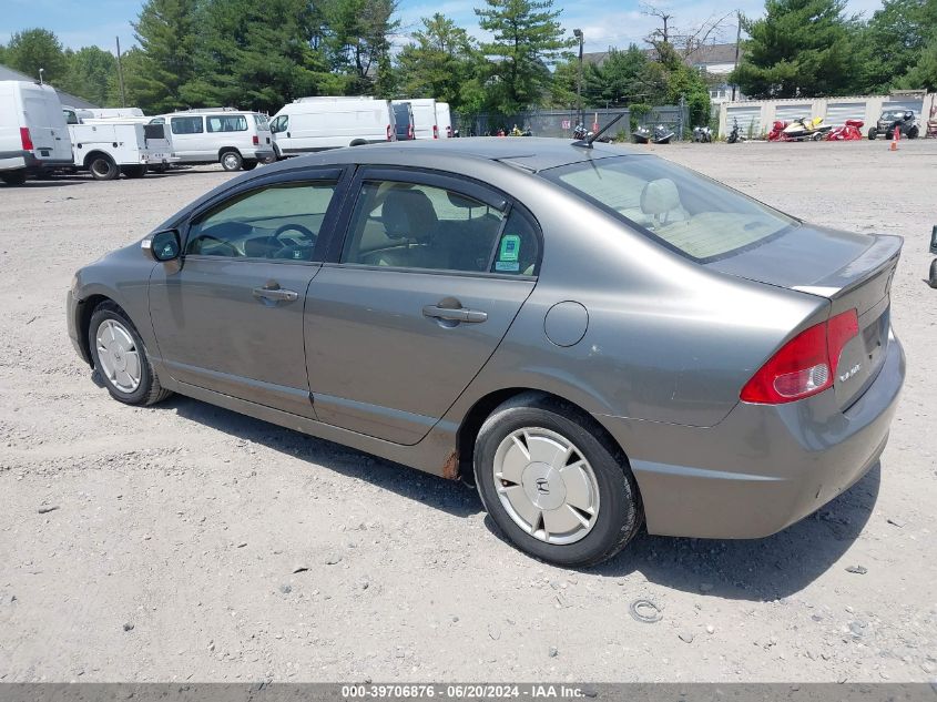 2008 Honda Civic Hybrid VIN: JHMFA36278S024991 Lot: 39706876