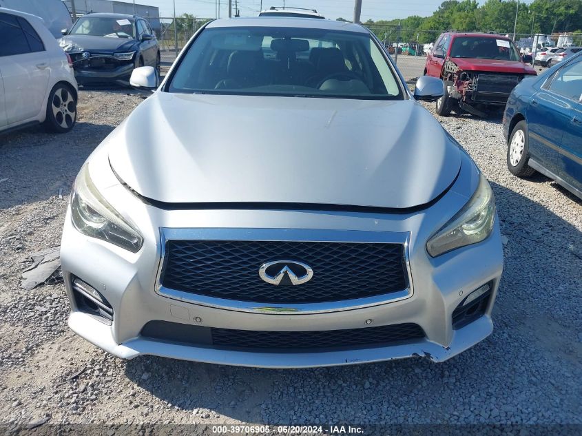 2016 Infiniti Q50 3.0T Red Sport 400 VIN: JN1FV7AP2GM420509 Lot: 39706905