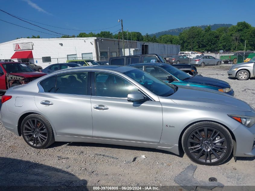 2016 Infiniti Q50 3.0T Red Sport 400 VIN: JN1FV7AP2GM420509 Lot: 39706905