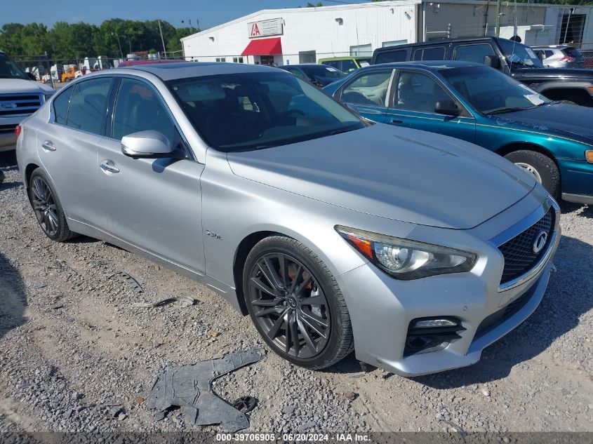 2016 Infiniti Q50 3.0T Red Sport 400 VIN: JN1FV7AP2GM420509 Lot: 39706905