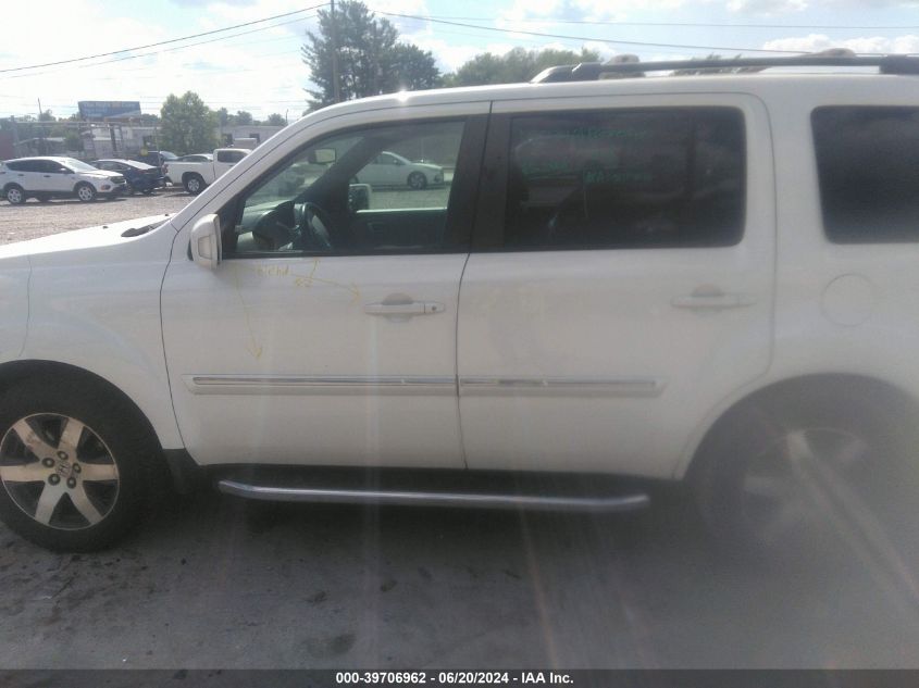 2013 Honda Pilot Touring VIN: 5FNYF4H93DB010637 Lot: 39706962