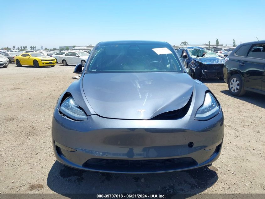 2021 Tesla Model Y Long Range Dual Motor All-Wheel Drive VIN: 5YJYGDEE7MF274197 Lot: 39707018