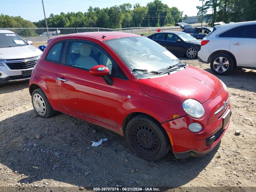 2013 Fiat 500 Pop VIN: 3C3CFFARXDT698464 Lot: 39707074
