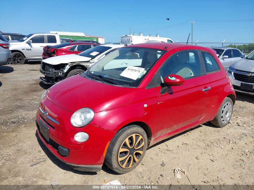 2013 Fiat 500 Pop VIN: 3C3CFFARXDT698464 Lot: 39707074