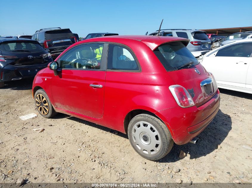2013 Fiat 500 Pop VIN: 3C3CFFARXDT698464 Lot: 39707074