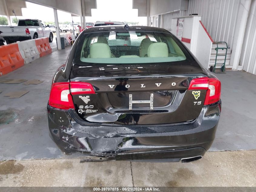 2014 Volvo S60 T5 VIN: YV1612FS4E1296227 Lot: 39707075