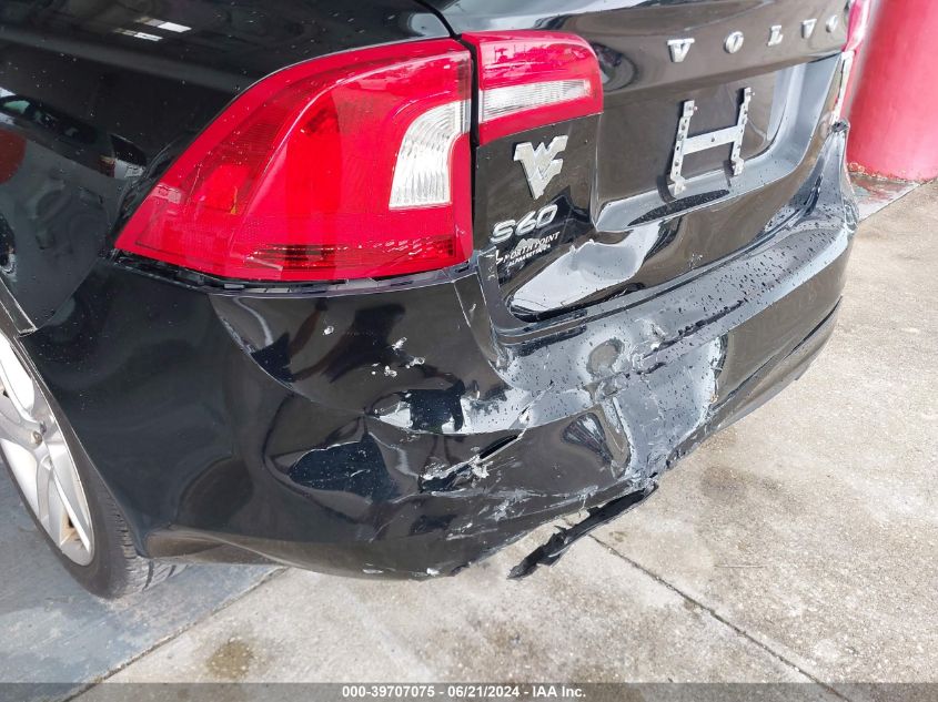 2014 Volvo S60 T5 VIN: YV1612FS4E1296227 Lot: 39707075