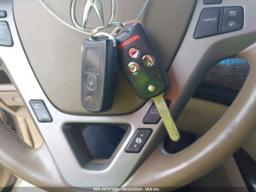 2010 Acura Mdx VIN: 2HNYD2H28AH501363 Lot: 39707093