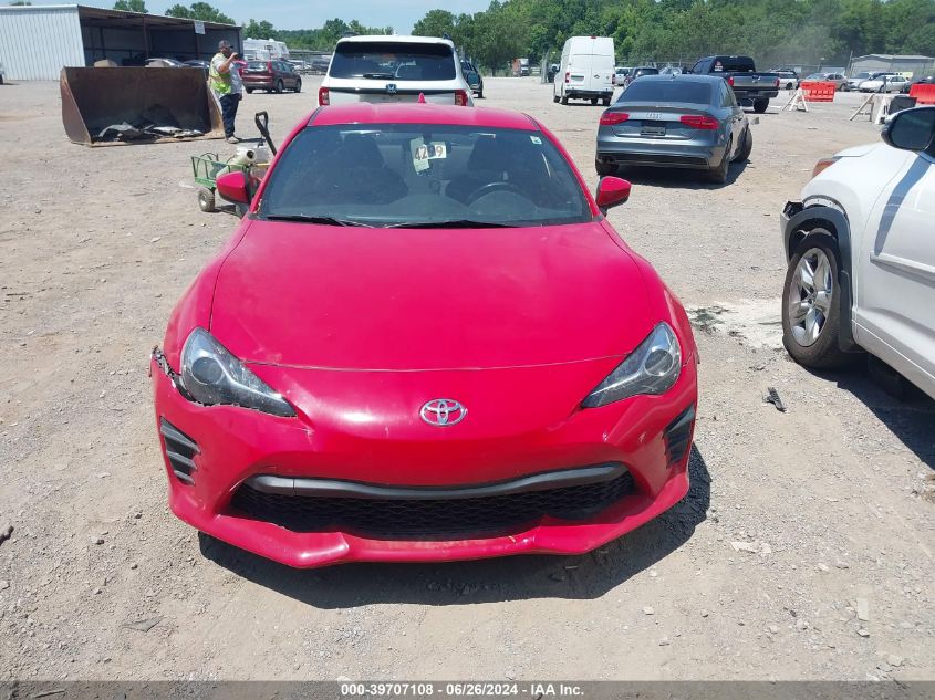 2017 Toyota 86 VIN: JF1ZNAA13H8709773 Lot: 39707108