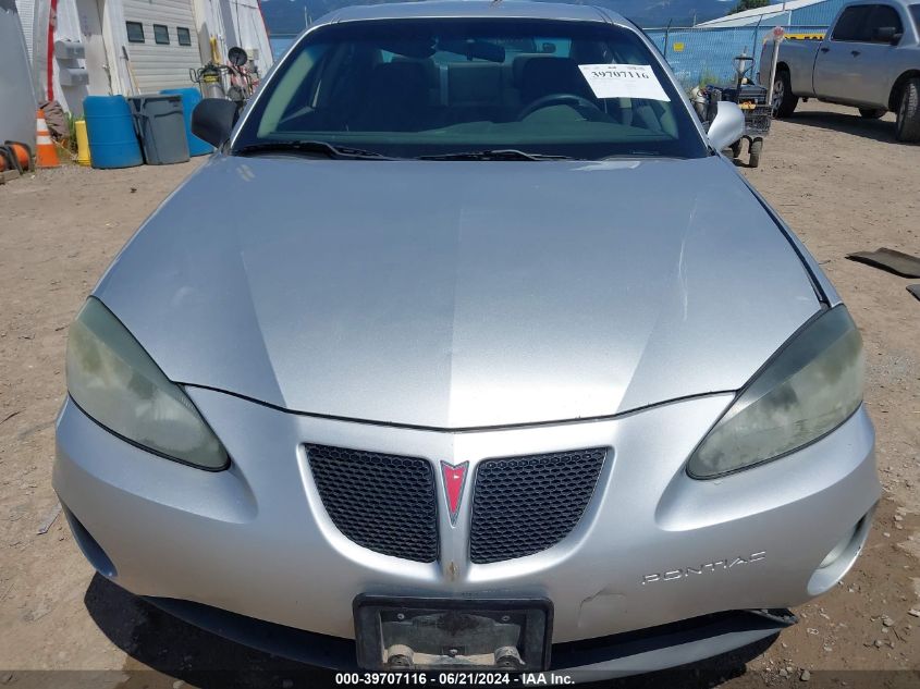 2005 Pontiac Grand Prix VIN: 2G2WP522851265167 Lot: 39707116