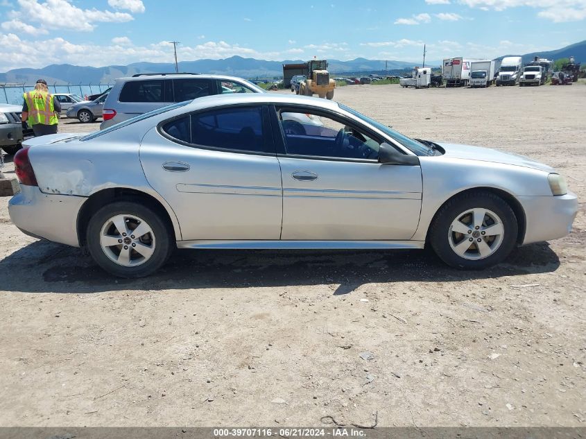 2005 Pontiac Grand Prix VIN: 2G2WP522851265167 Lot: 39707116