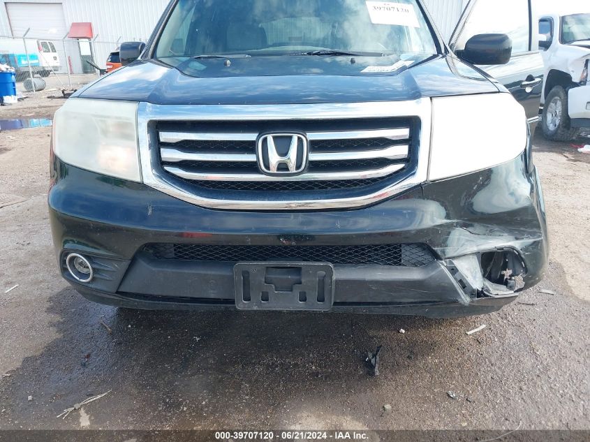 2012 Honda Pilot Ex VIN: 5FNYF3H48CB016768 Lot: 39707120