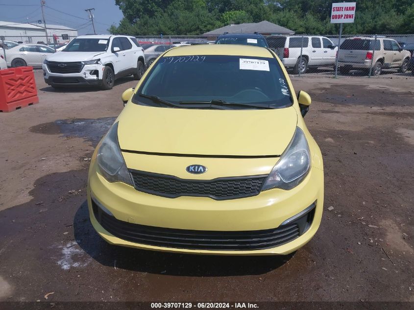 2016 Kia Rio Lx VIN: KNADM4A33G6660754 Lot: 39707129