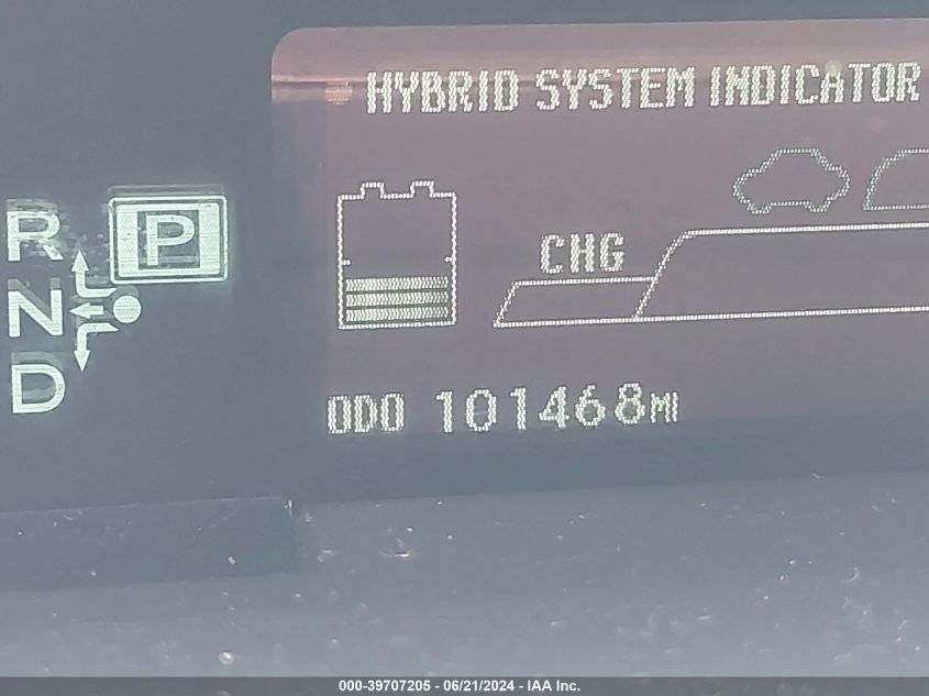 2013 Toyota Prius Three VIN: JTDKN3DU1D5634645 Lot: 39707205