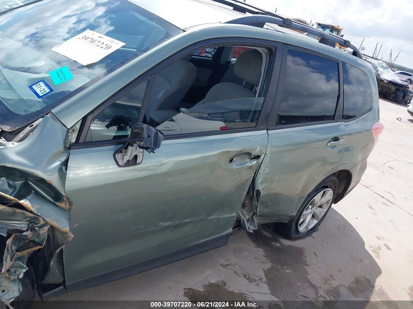 2016 Subaru Forester 2.5I VIN: JF2SJABCXGH485537 Lot: 39707220