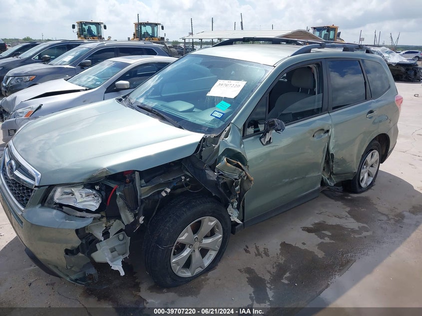 2016 Subaru Forester 2.5I VIN: JF2SJABCXGH485537 Lot: 39707220