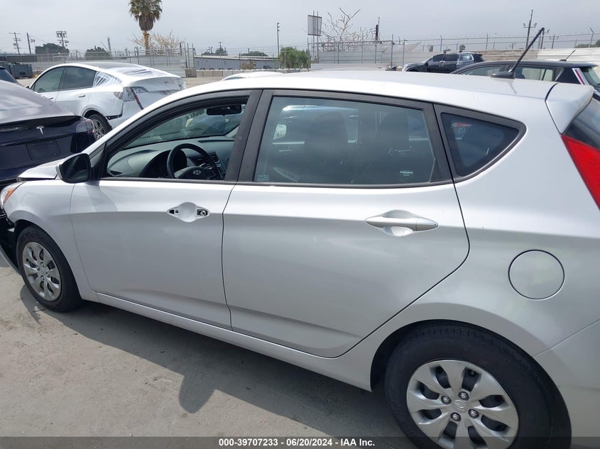 2017 Hyundai Accent Se VIN: KMHCT5AE0HU310791 Lot: 39707233