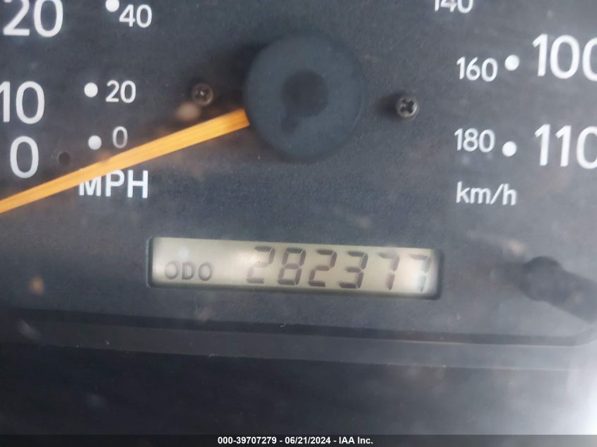 2000 Toyota Tacoma Prerunner V6 VIN: 4TASN92N5YZ605089 Lot: 39707279