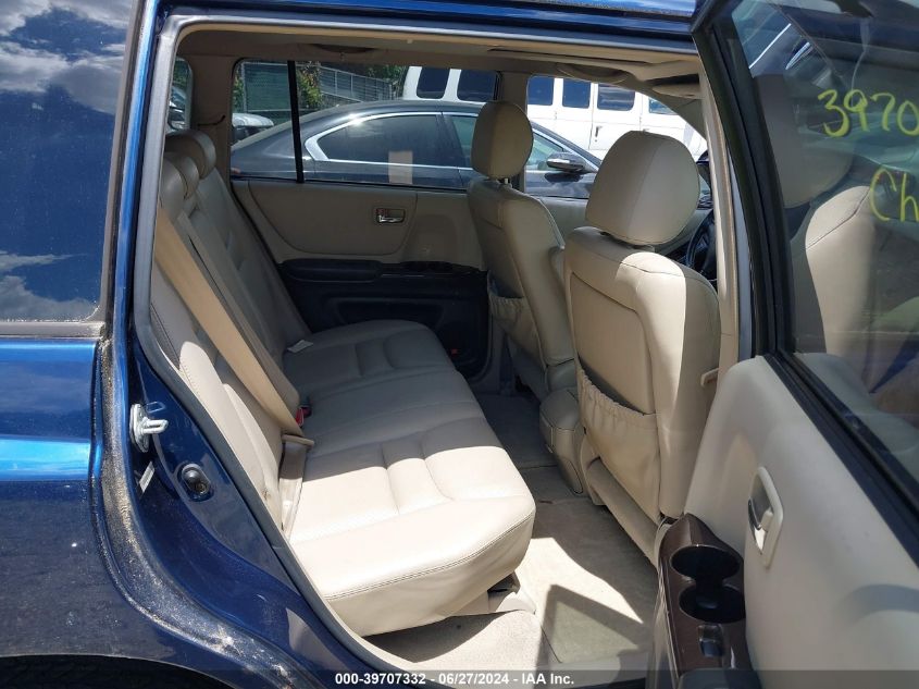 2003 Toyota Highlander Limited VIN: JTEHF21A730114419 Lot: 39707332