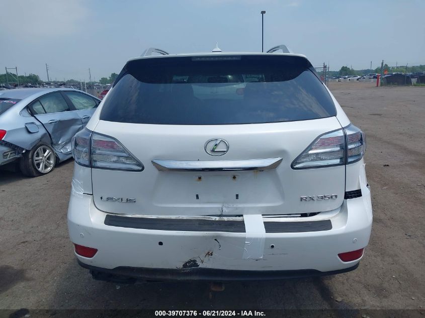 2010 Lexus Rx 350 VIN: 2T2BK1BA8AC068371 Lot: 39707376