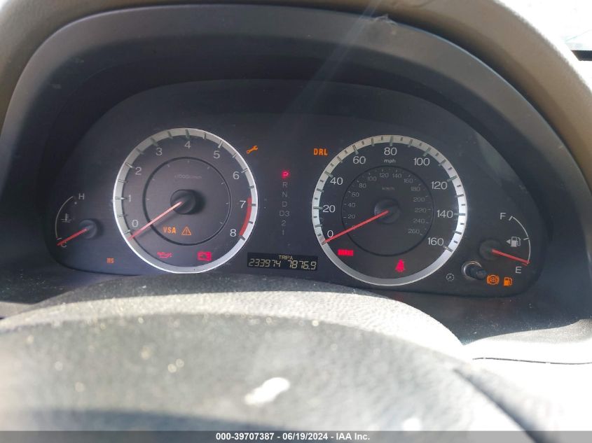 2010 Honda Accord 2.4 Lx VIN: 1HGCP2F30AA175450 Lot: 39707387