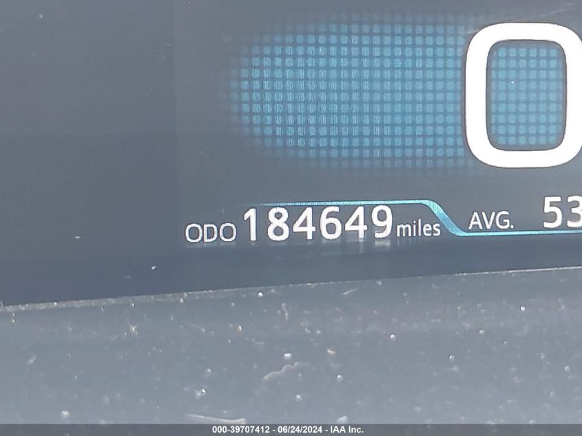 2016 Toyota Prius VIN: JTDKBRFU6G3004676 Lot: 39707412