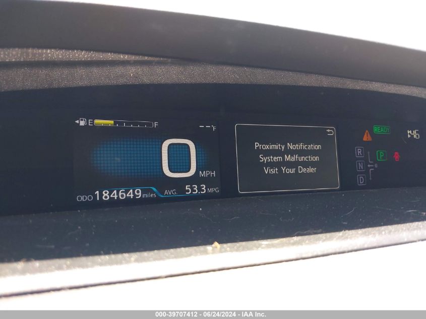 2016 Toyota Prius VIN: JTDKBRFU6G3004676 Lot: 39707412