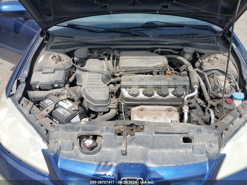 2004 Honda Civic Ex VIN: 2HGES26744H521838 Lot: 39707417