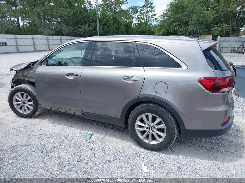 2019 Kia Sorento 3.3L Lx VIN: 5XYPGDA50KG486432 Lot: 39707486