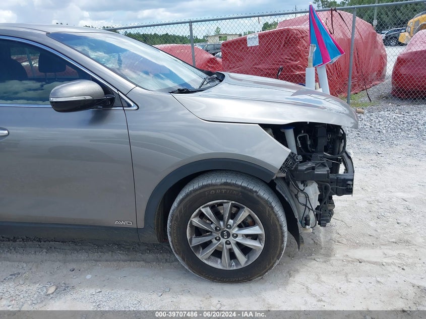 2019 Kia Sorento 3.3L Lx VIN: 5XYPGDA50KG486432 Lot: 39707486