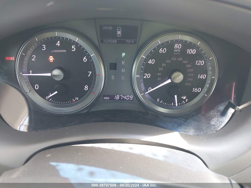 2012 Lexus Es 350 VIN: JTHBK1EG0C2505543 Lot: 39707508