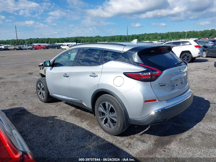 2020 Nissan Murano Sv Intelligent Awd VIN: 5N1AZ2BS2LN139876 Lot: 39707544