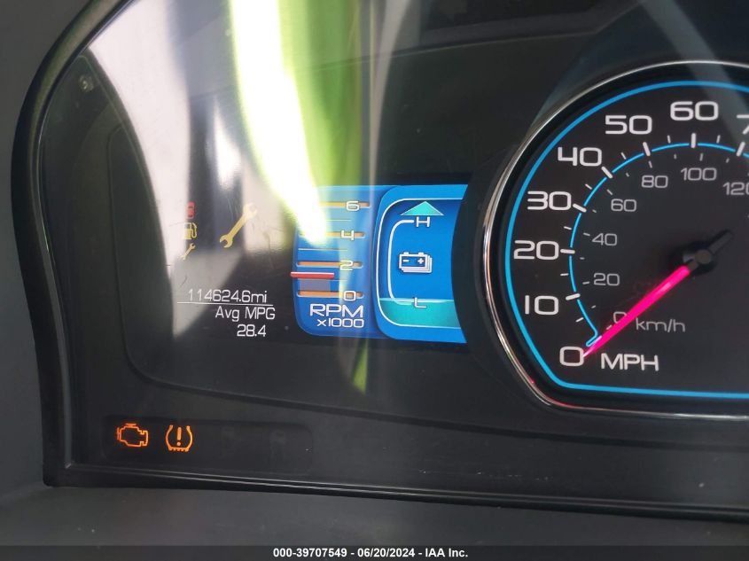 2012 Ford Fusion Hybrid VIN: 3FADP0L31CR270271 Lot: 39707549