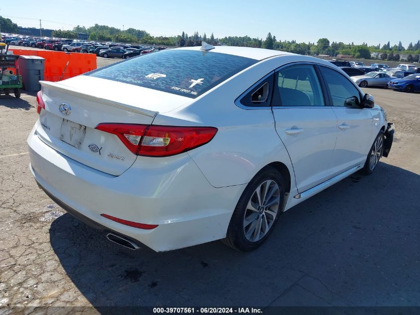 VIN 5NPE34AFXFH095119 2015 HYUNDAI SONATA no.4