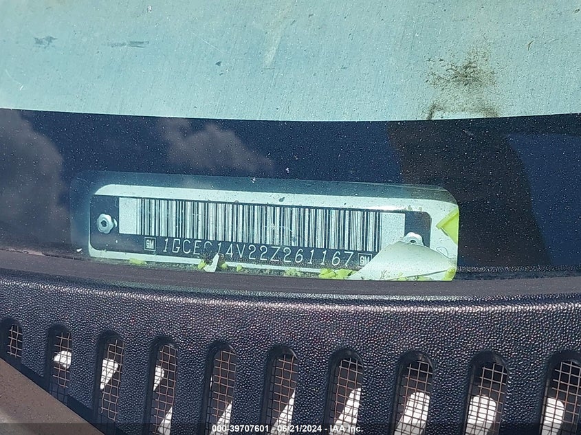 2002 Chevrolet Silverado 1500 Ls VIN: 1GCEC14V22Z261167 Lot: 39707601