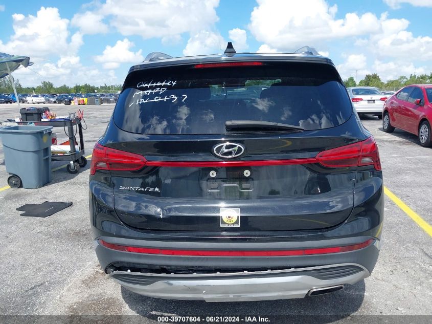 2022 Hyundai Santa Fe Sel VIN: 5NMS64AJ6NH375338 Lot: 39707604