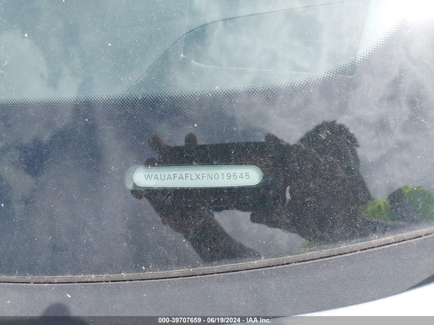 2015 Audi A4 2.0T Premium VIN: WAUAFAFLXFN019545 Lot: 39707659