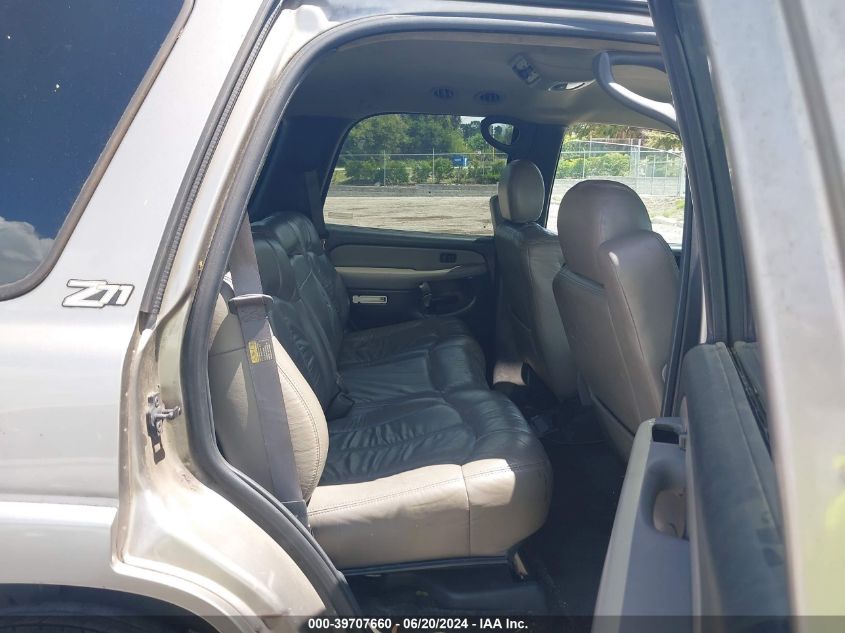 2002 Chevrolet Tahoe Z71 VIN: 1GNEK13ZX2R120927 Lot: 39707660