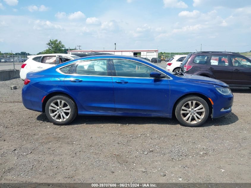 2015 Chrysler 200 Limited VIN: 1C3CCCAB2FN718851 Lot: 39707686