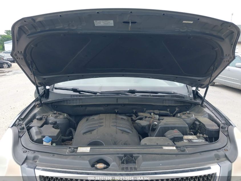 2010 Hyundai Veracruz Limited VIN: KM8NUDCC0AU127201 Lot: 39707699