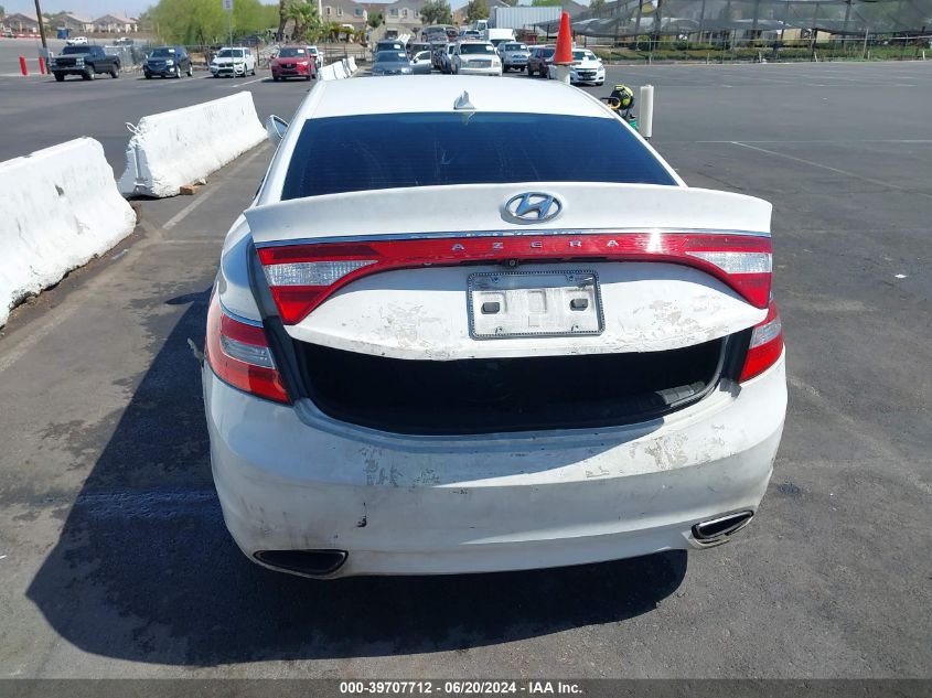 2013 Hyundai Azera VIN: KMHFG4JGXDA245957 Lot: 39707712