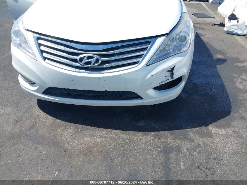 2013 Hyundai Azera VIN: KMHFG4JGXDA245957 Lot: 39707712