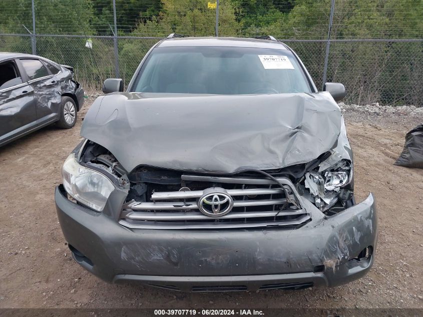 2010 Toyota Highlander Base V6 VIN: 5TDBK3EH0AF007587 Lot: 39707719